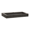 Saniclass Black Spirit lavabo pour meuble 80.8cm 1 lavabo(s) 1 trou(s) pierre naturelle noir SW6637