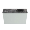 MONDIAZ TURE-DLUX Meuble toilette - 80cm - Greey - EDEN - vasque Lava - position droite - sans trou de robinet SW1103847