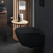 Villeroy & Boch Subway 2.0 toiletpot - directflush - diepspoel - met reservoir - met zitting softclose & quickrelease - bedieningspaneel zwart mat - Ceramic+ ebony SW956283