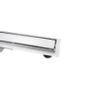 Fortifura Galeria Caniveau de douche 70cm avec grille fermée et bride de sol en acier inoxydable SW716569