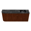Mondiaz JOYA-DLUX 101.6cm meuble de salle de bains - arrondi gauche couleur Ruby - Vasque FAYE position Droite 1 trou de robinet couleur Lava. SW1423666