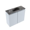 MONDIAZ TURE-DLUX Meuble toilette - 60cm - Clay - EDEN - vasque Lava - position centrale - sans trou de robinet SW1103747