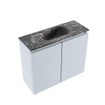 MONDIAZ TURE-DLUX Meuble WC 60cm Clay. Lavabo EDEN Lava position milieu. Sans trou de robinet. SW1103747
