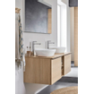 Duravit D-Neo lavabo à poser 12,5x40cm sans trou de robinetterie céramique Blanc SW640500