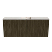 Mondiaz JOYA-DLUX 100cm meuble de salle de bains - couleur Shadow - Vasque FAYE position Milieu Sans trou de robinet couleur Frappe. SW1422743