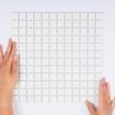 La Mosaic Factory London carreau mosaïque - 30x30cm - carrelage mural et de sol - Carré - Porcelaine Super White Mat SW716248