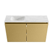 MONDIAZ TURE-DLUX Meuble de toilettes 80 cm Oro. EDEN lavabo Opalo position gauche. Avec 1 trou de robinetterie. SW1104431
