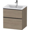 Duravit D-neo Meuble sous vasque 61x46.2x62.5cm 2 tiroirs Chêne (terra) mat SW641083