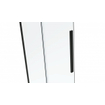 Van Rijn Products ST06 Softclose schuifdeur - 138.5x200cm - helder glas - dikte 8mm - tbv hoekcabine - incl. greep - zwart SW492824