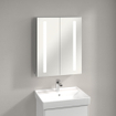 Villeroy & Boch My View 14+ armoire de toilette - avec 2 portes avec éclairage LED vertical 60x75x17.3cm - incl. boîte à médicaments verrouillable 1025443