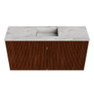 Mondiaz JOYA-DLUX 80cm toiletmeubel - kleur Ruby - Wastafel FAYE positie Midden Zonder kraangat kleur Glace. SW1423543