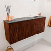 Mondiaz JOYA-DLUX 100cm toiletmeubel - kleur Ruby - Wastafel FAYE positie Rechts 1 kraangat kleur Sombra. SW1425676