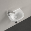 Villeroy & Boch O.novo Compact Lave-main 36x27.5cm avec trop-plein et 1 trou de robinet Ceramic+ Blanc SW102742