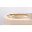 QeramiQ Dely Swirl WC suspendu - 36.5x53cm - à fond creux - sans bride - avec abattant slim - beige SW1026263