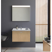 Duravit Philippe Starck 3 meubelwastafel 70x49cm met Wondergliss wit 0316474