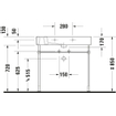 Duravit Vero lavabo-meuble avec trou de robinet avec trop-plein 85x49cm blanc 0291349