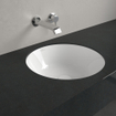 Villeroy & Boch Architectura lavabo encastré par le dessous - 45x45x17.5cm - Rond avec trop-plein Blanc Alpin brillant Céramique SW762358