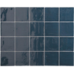 SAMPLE Terravito Viondo carreau mural - 13x13cm - 10mm - Carré - Bleu marine Brillant SW735962