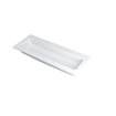 INK Faktor lavabo - 120x45x1.5cm - 1 vasque - 0 trous de robinet - polystone blanc mat SW207272