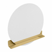 Mondiaz SPOT Miroir de salle de bains - rond 90cm - tablette de miroir - couleur Oro SW1235575