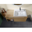 Villeroy & boch subway 3.0 meuble lavabo 60x47x16.5cm rectangle dessous non taillé 1 trou pour robinet avec trou de trop plein blanc alpin gloss ceramic+ SW702146
