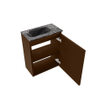 MONDIAZ TURE-DLUX Meuble toilette - 40cm - Rust - EDEN - vasque Lava - position gauche - 1 trou de robinet SW1104023