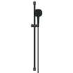 GROHE Vitalio Comfort 110 Ensemble de douche - 90 cm - douchette carrée - 2 types de jet - flexible de douche lisse - noir mat SW1126507