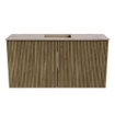 Mondiaz JOYA-DLUX Meuble de toilette 80cm - couleur Dusk - Vasque FAYE position Milieu Sans trou de robinet couleur Arena SW1426269