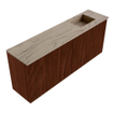 Mondiaz JOYA-DLUX 100cm toiletmeubel - kleur Ruby - Wastafel FAYE positie Rechts Zonder kraangat kleur Arena. SW1425280