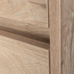 BRAUER Natural Wood meuble sous lavabo 80.2x55x45.5cm avec frein de chute sans portes avec 2 tiroirs natural wood SW370055