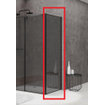 Van Rijn Products ST06 Wand - 98.5x200cm - rookglas - dikte 8mm - tbv hoekcabine - zwart SW492831