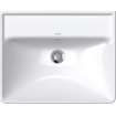 Duravit d-neo lavabo 55x44x16.5cm 1 trou pour robinetterie rectangle céramique blanc SW640459