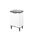 Brabantia Bo Hi Poubelle - 12 litres - seau intérieur en plastique - blanc SW1117400