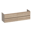 BRAUER Solution Meuble sous vasque 160x45.5x50cm 4 tiroirs Legno Calore SW372674