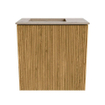 Mondiaz JOYA-DLUX Meuble de toilette 40cm - couleur Oak - Vasque FAYE position Gauche 1 trou de robinet couleur Arena SW1423831