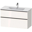 Duravit D-neo Meuble sous vasque 101x46.2x62.5cm 1 tiroir Blanc haute brillance SW641163