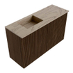 Mondiaz JOYA-DLUX Meuble de toilette 70cm - couleur Walnut - Vasque FAYE position Gauche 1 trou de robinet couleur Arena SW1424312