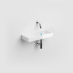 Clou Mini Wash Me lave-mains 45x19cm sans trou de robinet et sans bonde tablette de robinet à gauche Céramique Blanc SW9287