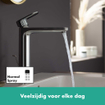 Hansgrohe Vernis wastafelkraan 169 highriser met waste chroom SW651357