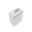 MONDIAZ TURE-DLUX Meuble WC 40 cm Greey. Lavabo EDEN Ostra position droite. Sans trou de robinet. SW1104842