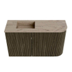 Mondiaz JOYA-DLUX Meuble de toilette 71,6cm - arrondi droit couleur Shadow - Lavabo FAYE position Gauche Sans trou de robinet couleur Arena SW1424820