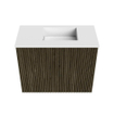 Mondiaz JOYA 50cm meuble de toilette - couleur Shadow - Vasque FAYE position Droite Sans trou de robinet couleur Talc. SW1421402