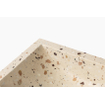 FugaFlow Eccelente Arredo Toiletmeubelset - 40x65cm - 1 deur - 1 kraangat - rechts - fontein terrazzo - noten SW1522183