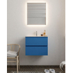 Mondiaz VICA ensemble de meuble de salle de bain - 60cm - meuble sous-vasque jeans - 2 tiroirs - lavabo denia milieu - 1 trou de robinet - version XL 60cm haut SW1090964