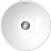 Duravit D-Neo lavabo à poser 12,5x40cm sans trou de robinetterie céramique Blanc SW640500