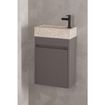 Differnz Hura Meuble lave-mains - 39,5x52x21,5cm - chêne gris SW1236927