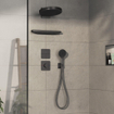 Hansgrohe Showerselect Mitigeur thermostatique encastré chrome noir brossé SW918096