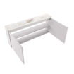 MONDIAZ TURE-DLUX Meuble toilette - 120cm - Cale - EDEN - vasque Frappe - position centrale - 1 trou de robinet SW1102693