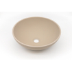 Zeza Element Vasque à poser - 41x41x14cm - solid surface - beige mat SW1439448
