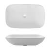 Lavabo Crosswater Serene 58x35x15cm sans trou de robinet sans trop-plein blanc SW487154